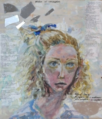 autoportret, technika własna, wiersze, lustro